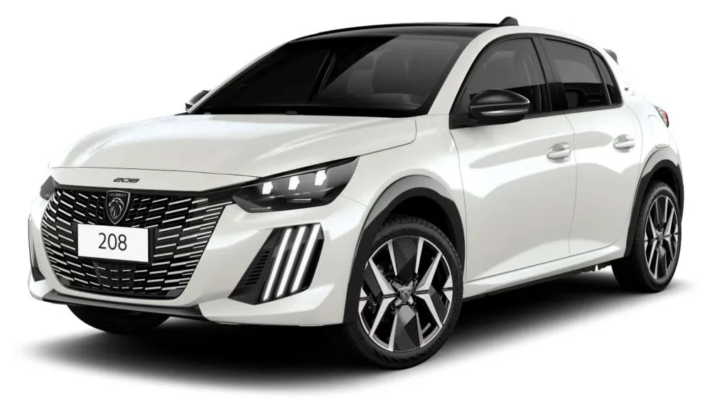 Peugeot 208 2026 blanche — location au Maroc